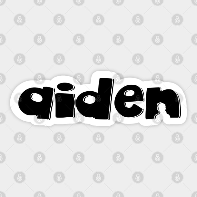 Aiden Sticker by designerhandsome